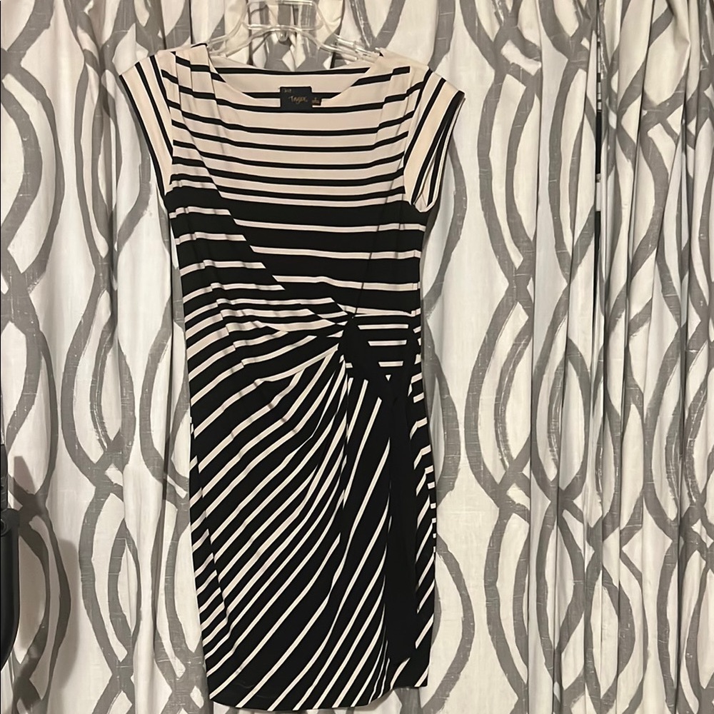 Like New Striped Black and Off White Dress
